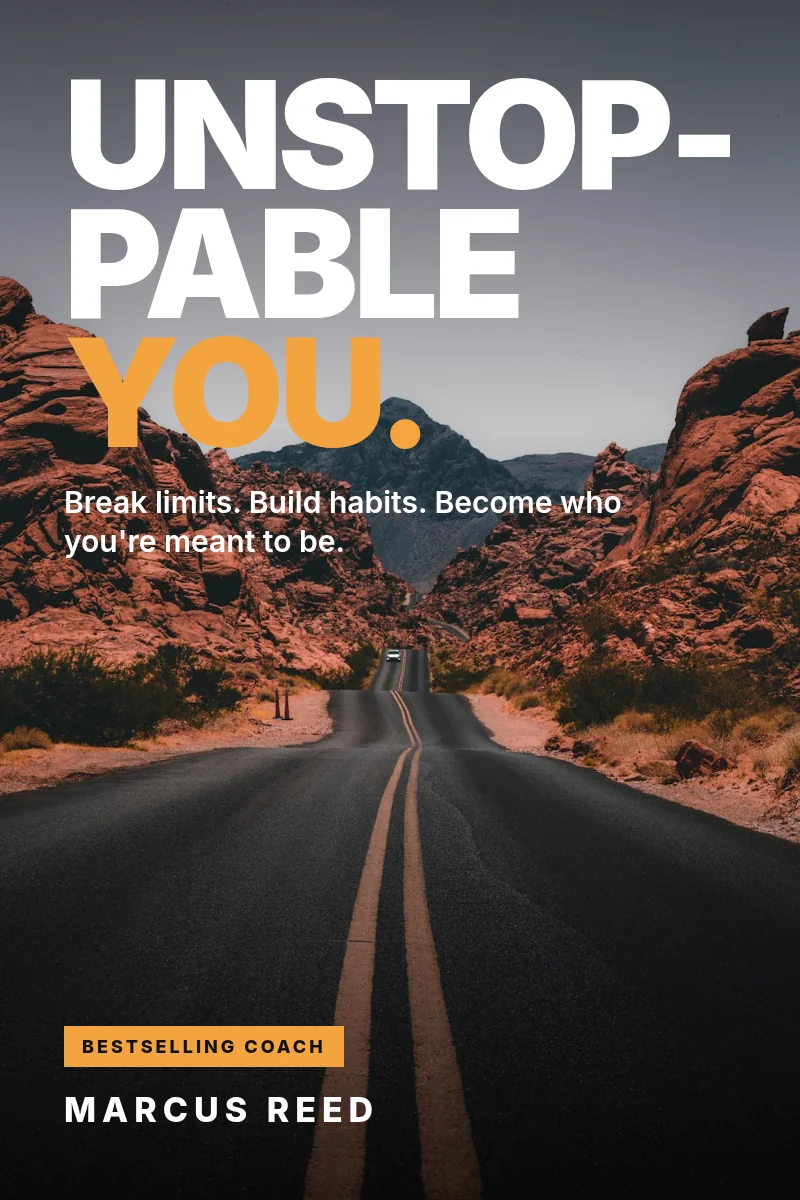 Unstoppable You by Marcus Reed, sample self-help cover